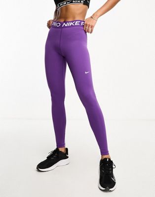 Nike Pro Training tonal leopard print leggings in black, ASOS