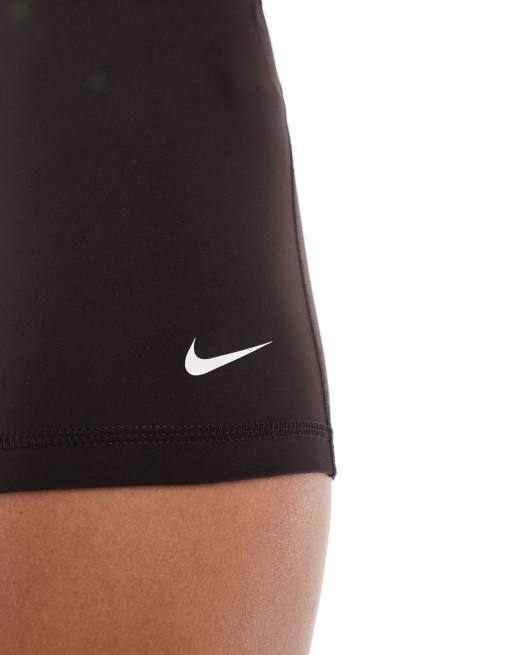 Nike – Pro Training 365 – Leggings-Shorts in Braun, 3 Zoll