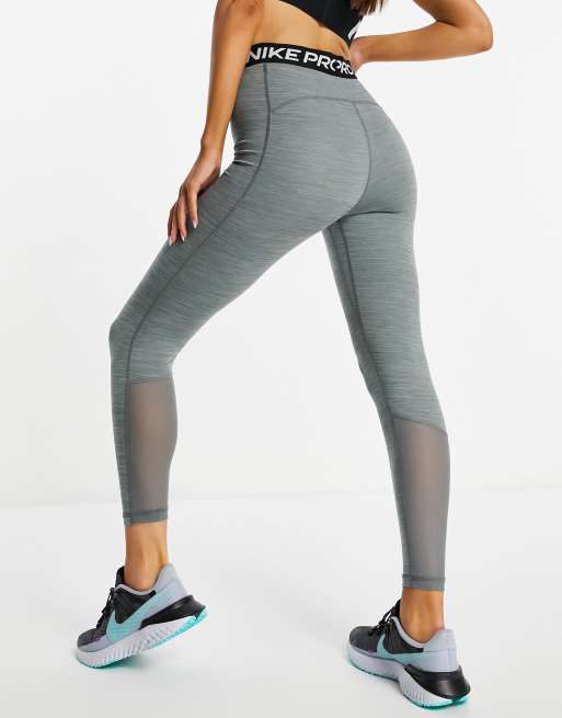 Nike Pro Training – 365 – Szare legginsy z podwyższonym stanem długości 7/8, 2 z 4