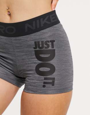 grey nike pro shorts xs