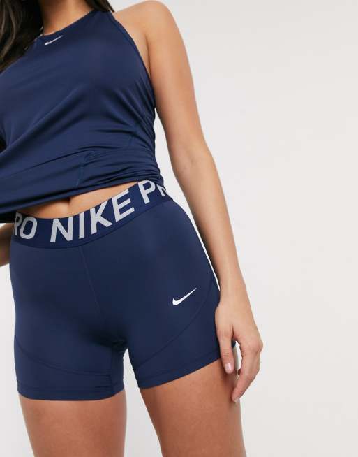 Nike Pro Training 5 inch shorts in navy