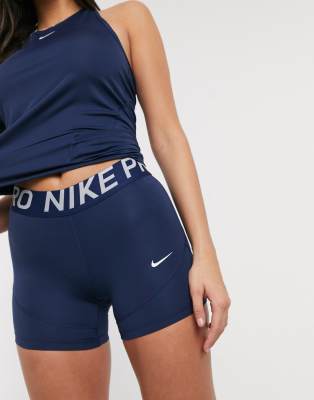 blue nike pro shorts