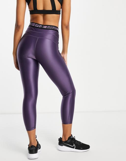 Nike Pro Training 7 8 leggings in purple ASOS