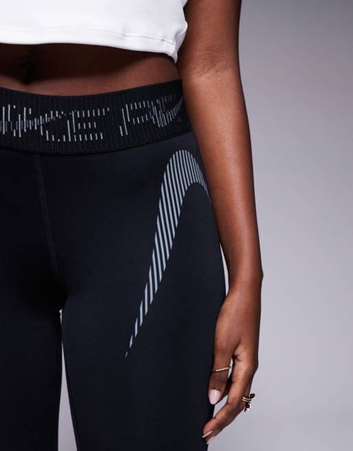 Mid Rise Nike Tights Damen Mesh Nike Pro Training 7/8 Leggings