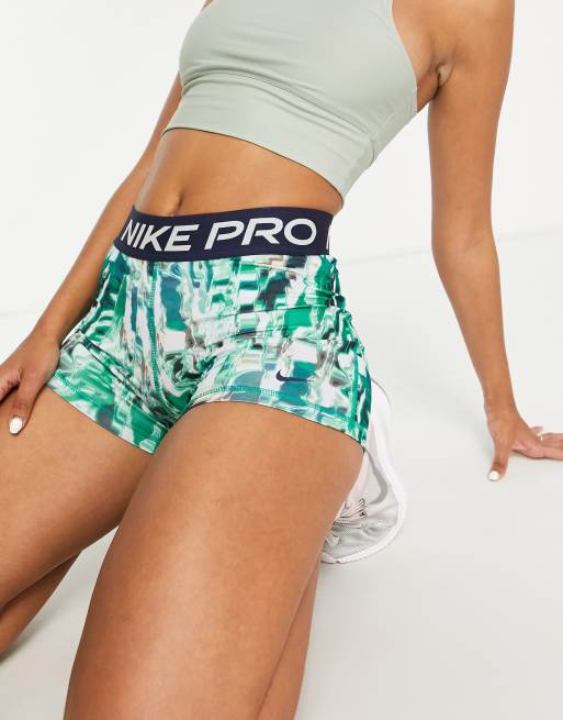 Nike Pro Women's Mid-Rise Allover Print Shorts