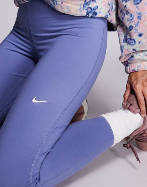 Nike – Pro Training – Blå, formande leggings med hög midja, 5 av 5
