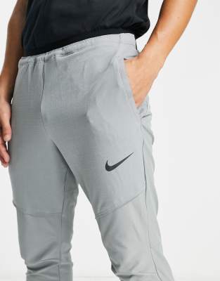 nike pro training collection flex rep joggers in grey
