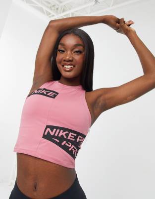 nike pro pink top