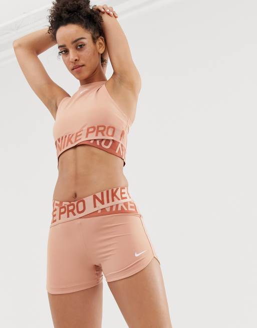 Rose gold nike store shorts