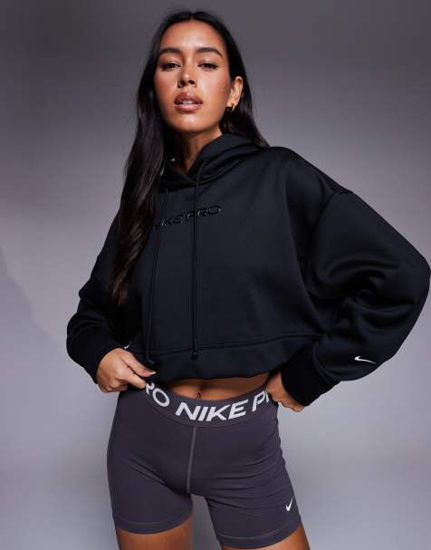 Nike Pro Training – Czarna bluza z kapturem - view 1