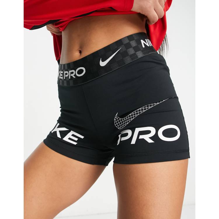 Women's Nike Pro Dri-FIT Mid-Rise 3 Inch Graphic Shorts