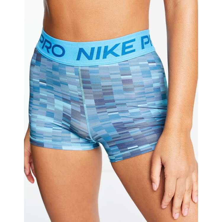 teal nike pro shorts