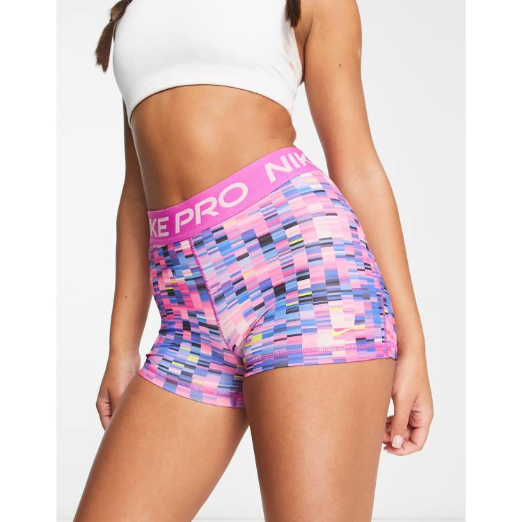 Nike pro shorts womens hot sale colourful