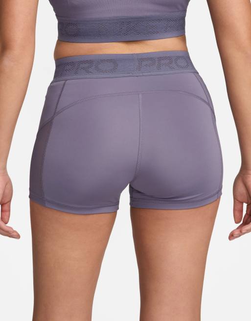 Nike pro purple shorts best sale