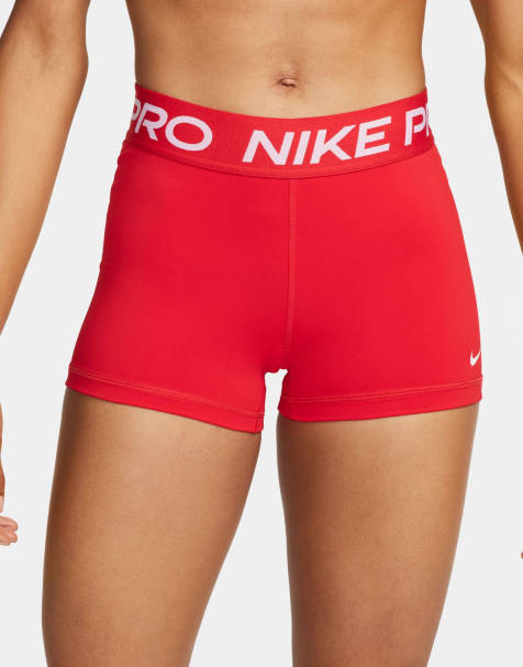 Nike Pro Training Dri-Fit 3 inch shorts in red - view 1