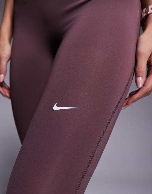 Nike Pro Training - Dri-FIT - 365 - Mørkelilla leggings med mellemhøj talje, 4 af 5