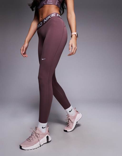 Nike Pro Training - Dri-FIT - 365 - Mørkelilla leggings med mellemhøj talje, 5 af 5