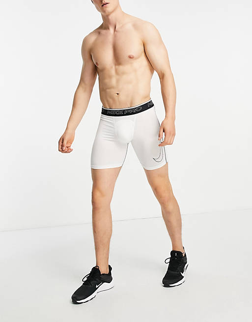 Nike Pro Dri-FIT shorts white | ASOS