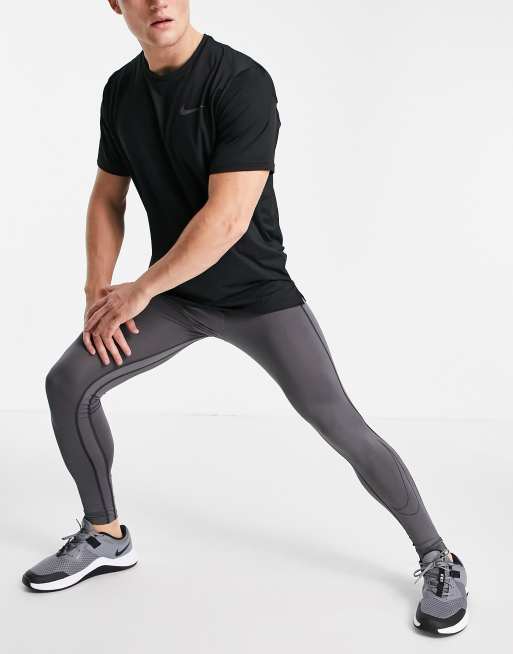 Grey Nike Pro Training Dri-FIT Tights