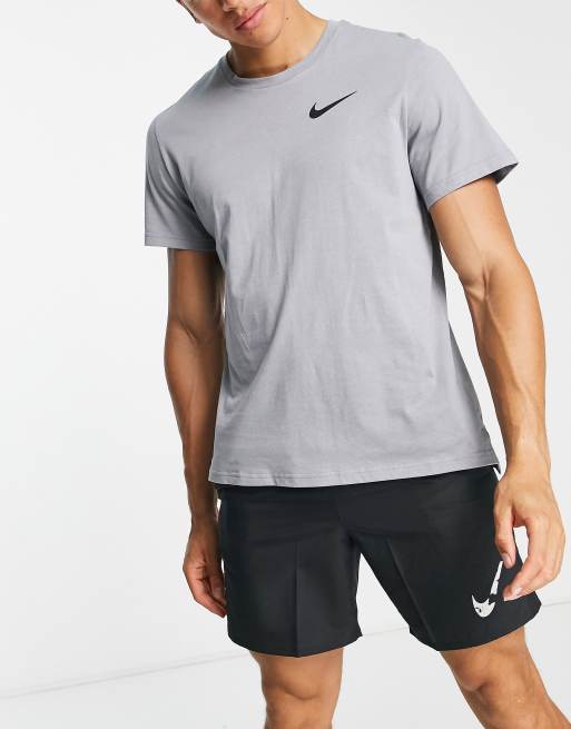 Nike Pro Training Dri-FIT Burnout short sleeve 3.0 t-shirt in gray | ASOS