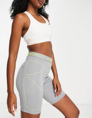 nike sports bra and biker shorts