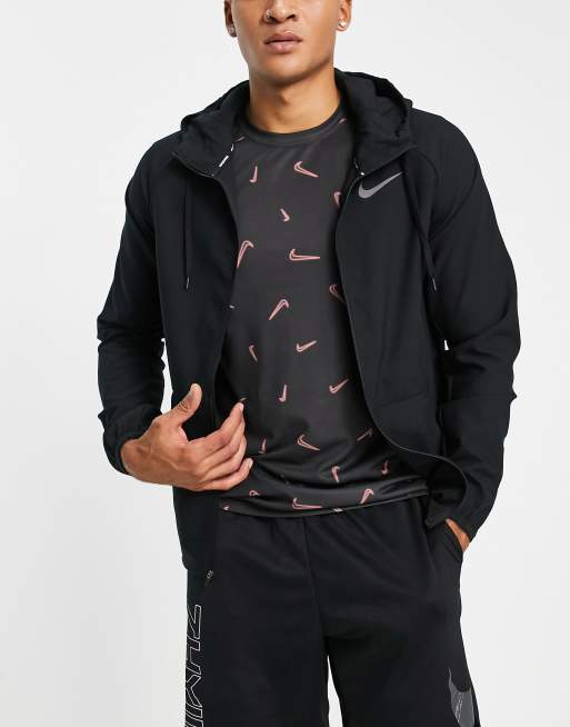 Nike Running Dri-FIT jacket in black, ASOS