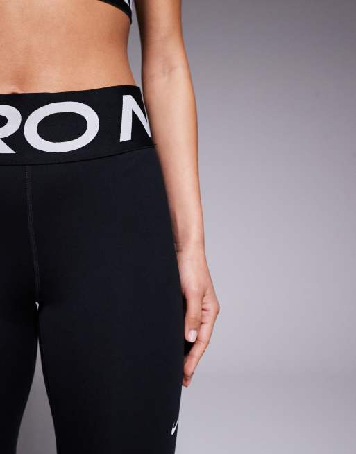 Nike Pro Training Dri FIT high waisted sculpt leggings in black ASOS