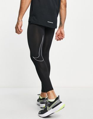 Nike Pro Training Dri-FIT logo tights in black