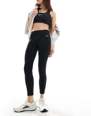 Nike Pro Training Dri-Fit mid rise 7/8s mesh leggings in black