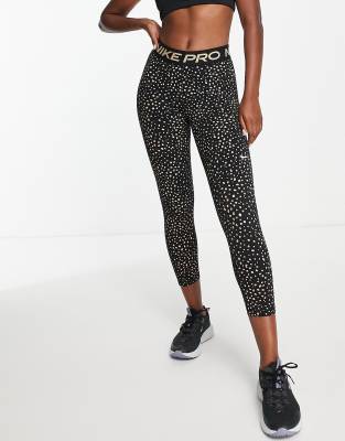 Nike pro training hot sale metallic dot tights