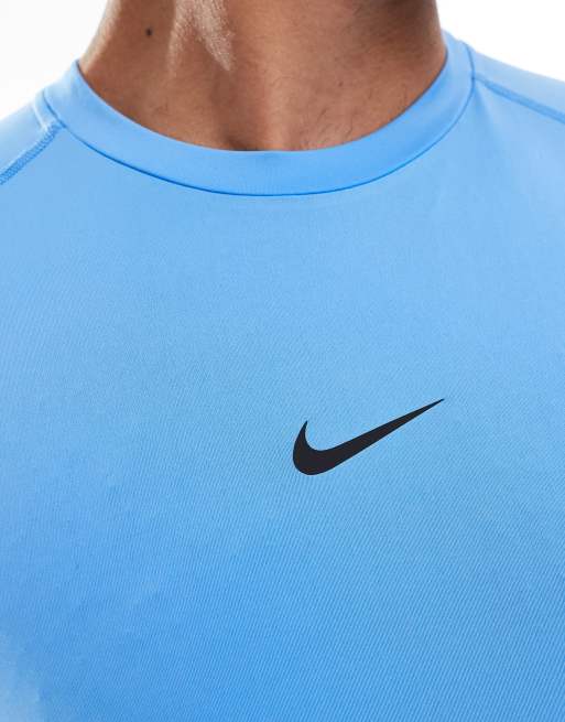 Nike Pro Training Dri-FIT muscle fit t-shirt in blue ASOS