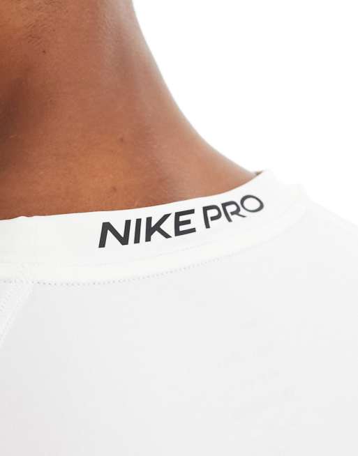 Nike Pro Training Dri-FIT muscle fit t-shirt in white