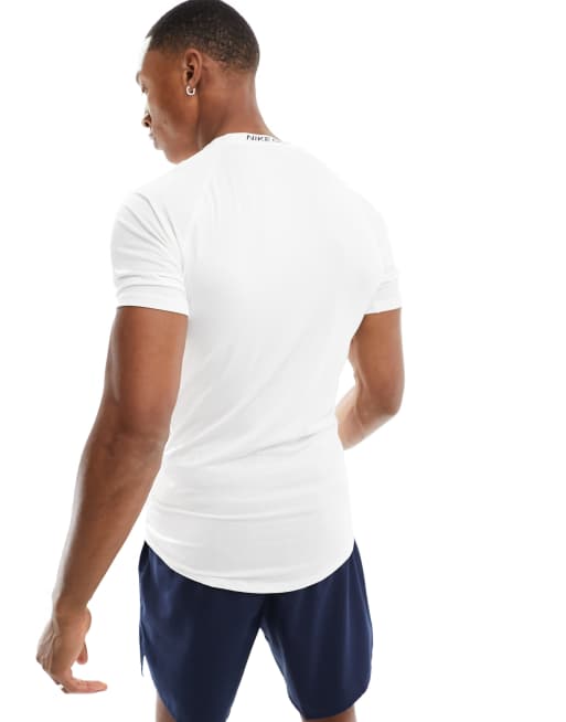 Nike Pro Training Dri-FIT muscle fit t-shirt in white