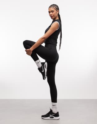 Nike - Pro Training Dri-FIT - Nahtlose 7/8-Leggings in Schwarz