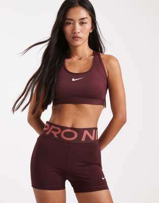 Nike Pro Training Dri-fit Sculpt 3 Inch Shorts In Red