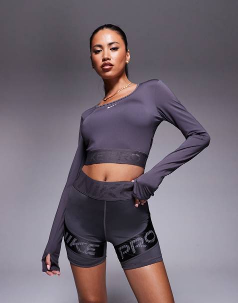 Nike Pro Training Dri-FIT Sculpt 5 inch legging shorts in dark grey