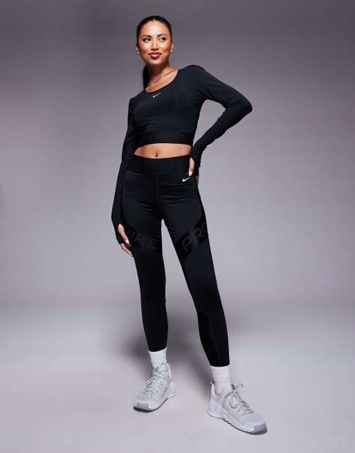 Nike Pro Training Dri-FIT sculpt highwaisted 7/8 leggings in black