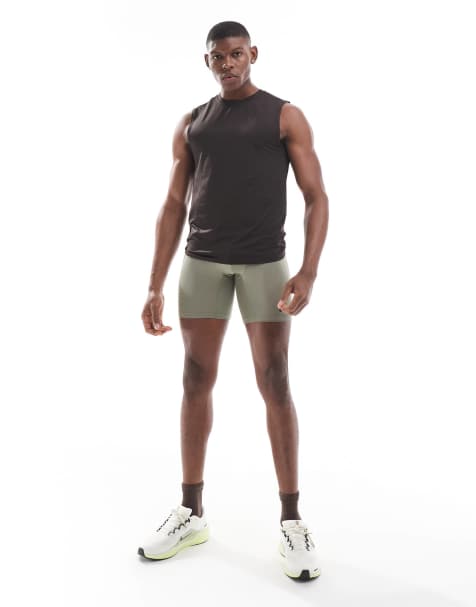 Nike Pro Training Dri-FIT shorts in khaki - view 1