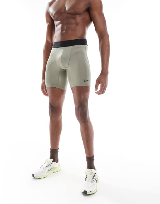 Nike Pro Training Dri-FIT shorts in khaki, 4 of 5