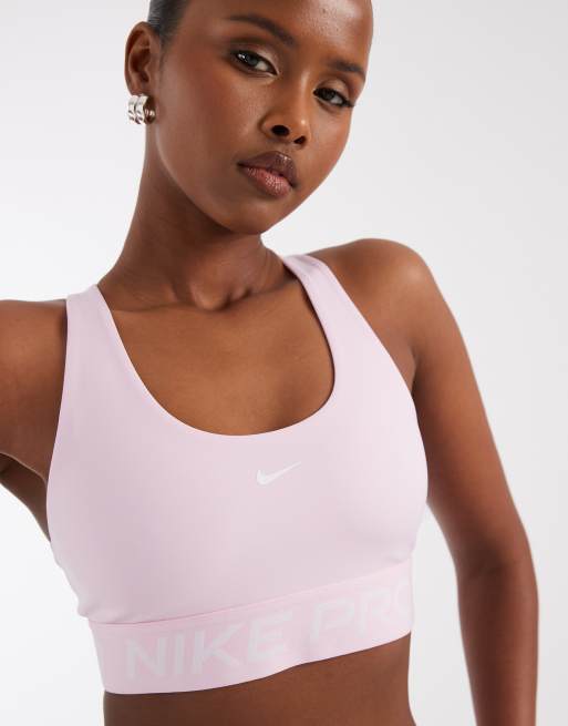 Nike Pro Training - Dri-FIT - Sujetador deportivo rosa pastel, 3 de 4