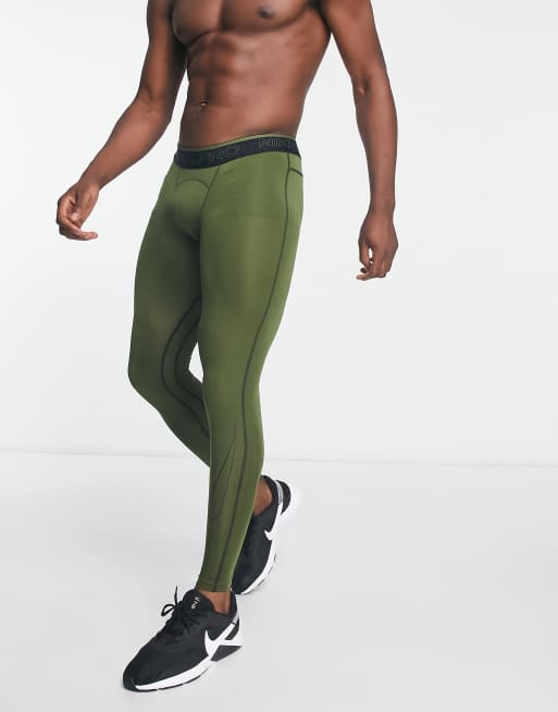 Nike Pro Training Dri-FIT tights in khaki