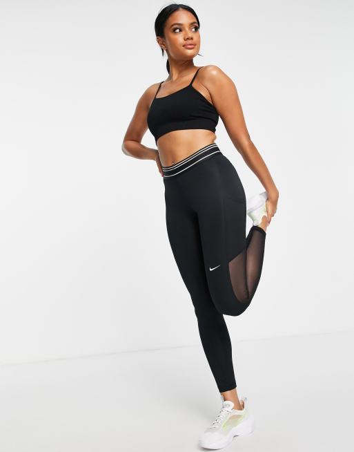 Nike Pro Tights, Damen Leggings, schwarz