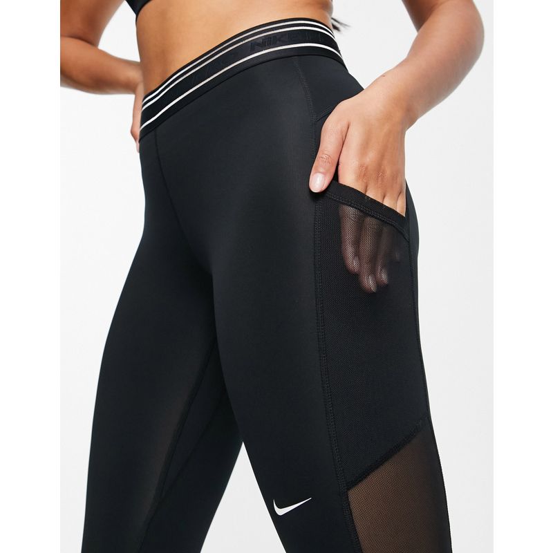 Nike - Pro Training Femme - Leggings neri con tasca