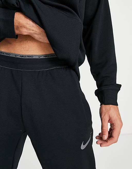 Nike Pro Training Fleece joggers in black