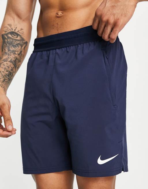 Nike Pro Training - Flex Vent Max Dri-FIT - Marineblå 8-tommer-shorts
