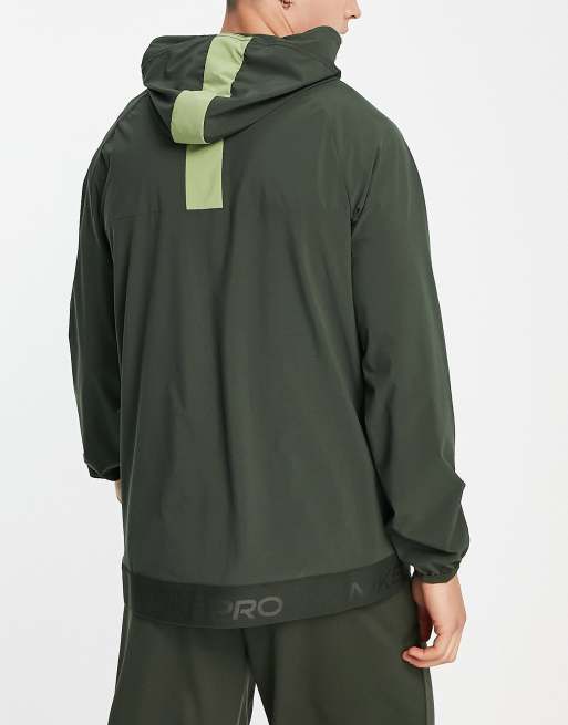 Nike Pro Training Flex Vent Max hooded jacket in black | ASOS