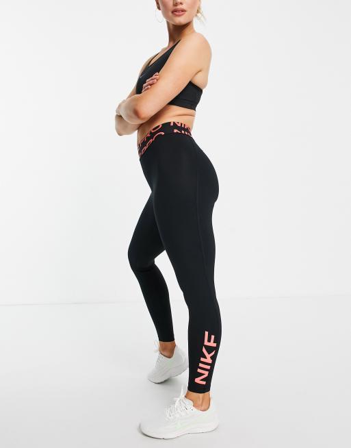 Orange and outlet black nike leggings