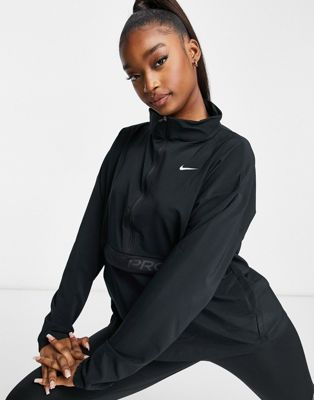 Nike Pro Training half zip in black | ASOS