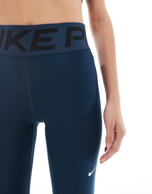 Navy Blue Nike Pro Spandex Nike Pro Training High-waisted Sculpt