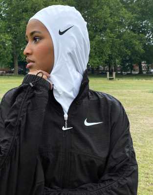 nike pro hijab white